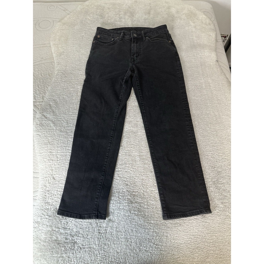 American Eagle Slim Straight Men's Black Jeans Size 28x28 Act 28x26 Stretch